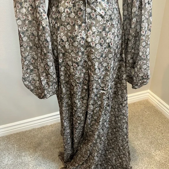 JOYFOLIE Mia Joy Isabella Dress In Olive Floral - Picture 7 of 16